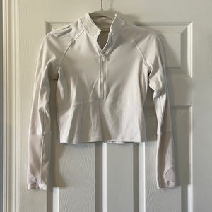Lululemon White Cropped Top - Size 4